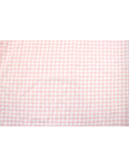 Tissu Fil Teint Polycoton Carreaux Saumon de Qualité, Tissu au mètre, Tissu pas cher - Alltissus.com