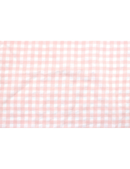 Tissu Fil Teint Polycoton Carreaux Saumon de Qualité, Tissu au mètre, Tissu pas cher - Alltissus.com