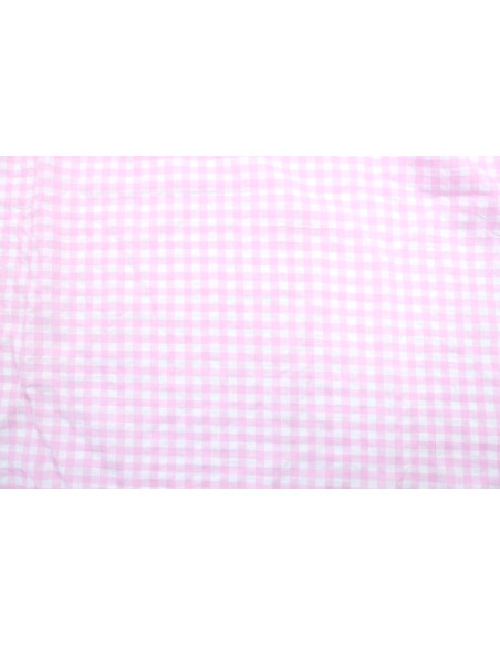 Tissu Fil Teint Polycoton Carreaux Rose de Qualité, Tissu au mètre, Tissu pas cher - Alltissus.com