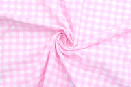 Tissu Fil Teint Polycoton Carreaux Rose de Qualité, Tissu au mètre, Tissu pas cher - Alltissus.com