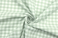 Tissu Fil Teint Polycoton Carreaux Tilleul de Qualité, Tissu au mètre, Tissu pas cher - Alltissus.com