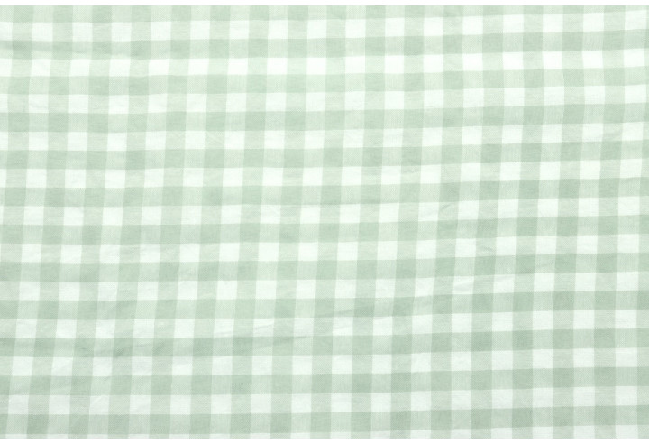 Tissu Fil Teint Polycoton Carreaux Tilleul de Qualité, Tissu au mètre, Tissu pas cher - Alltissus.com