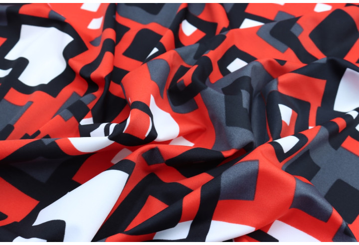 Tissu Lycra Maillot de Bain Carreaux Rouge de Qualité, Tissu au mètre, Tissu pas cher - Alltissus.com
