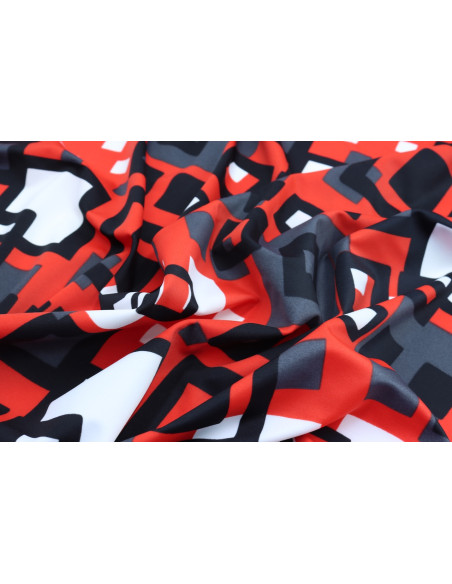 Tissu Lycra Maillot de Bain Carreaux Rouge de Qualité, Tissu au mètre, Tissu pas cher - Alltissus.com