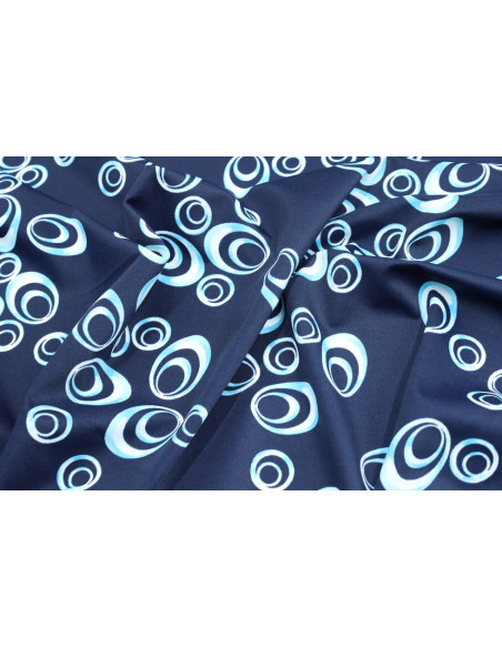 Tissu Lycra Maillot de Bain Galets Marine de Qualité, Tissu au mètre, Tissu pas cher - Alltissus.com