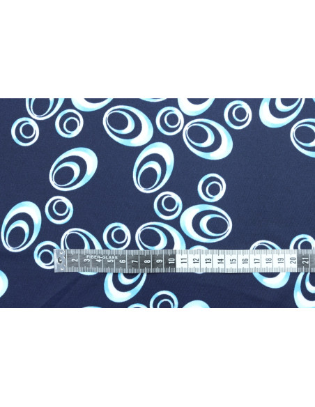Tissu Lycra Maillot de Bain Galets Marine de Qualité, Tissu au mètre, Tissu pas cher - Alltissus.com