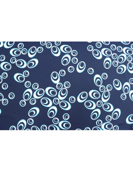Tissu Lycra Maillot de Bain Galets Marine de Qualité, Tissu au mètre, Tissu pas cher - Alltissus.com