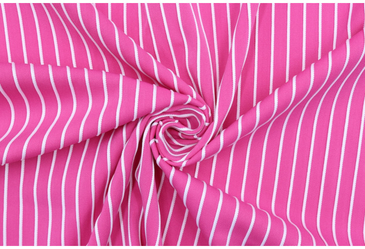 Tissu Lycra Rose Rayure Relief Blanc de Qualité, Tissu au mètre, Tissu pas cher - Alltissus.com