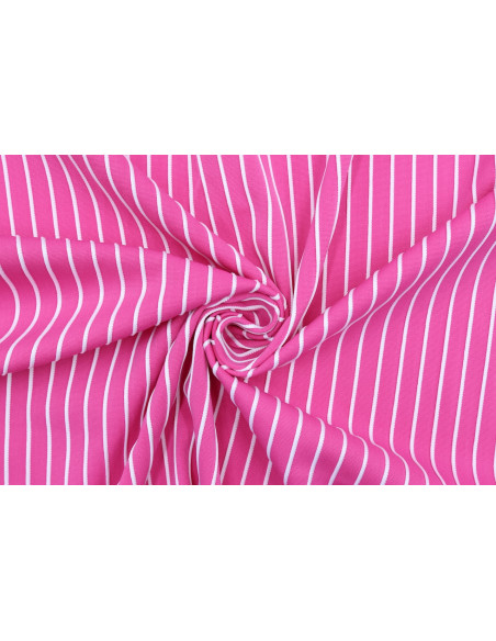 Tissu Lycra Rose Rayure Relief Blanc de Qualité, Tissu au mètre, Tissu pas cher - Alltissus.com