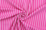 Tissu Lycra Rose Rayure Relief Blanc de Qualité, Tissu au mètre, Tissu pas cher - Alltissus.com