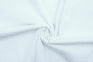 Tissu Lycra Gaufré Blanc de Qualité, Tissu au mètre, Tissu pas cher - Alltissus.com