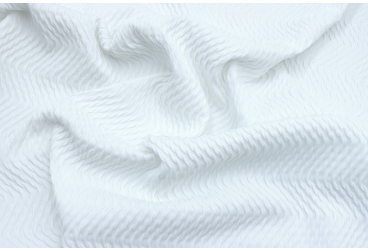 Tissu Lycra Gaufré Blanc de Qualité, Tissu au mètre, Tissu pas cher - Alltissus.com