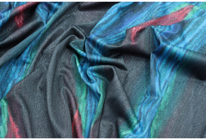 Tissu Lycra Souple Lurex Forest de Qualité, Tissu au mètre, Tissu pas cher - Alltissus.com