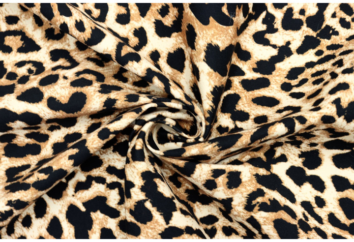 Tissu Gabardine Coton Imprimée Léopard de Qualité, Tissu au mètre, Tissu pas cher - Alltissus.com