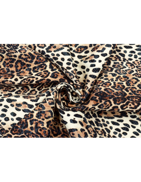 Tissu Gabardine Coton Imprimée Panthère de Qualité, Tissu au mètre, Tissu pas cher - Alltissus.com