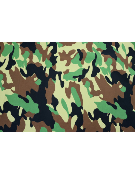 Tissu Popeline Coton Extensible Imprimée Militaire Kaki de Qualité, Tissu au mètres, Tissu pas cher - Alltissus.com