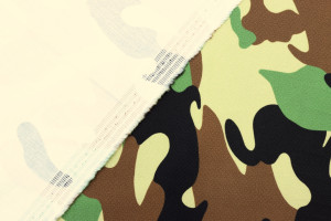 Tissu Popeline Coton Extensible Imprimée Militaire Kaki de Qualité, Tissu au mètres, Tissu pas cher - Alltissus.com 2