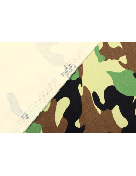 Tissu Popeline Coton Extensible Imprimée Militaire Kaki de Qualité, Tissu au mètres, Tissu pas cher - Alltissus.com