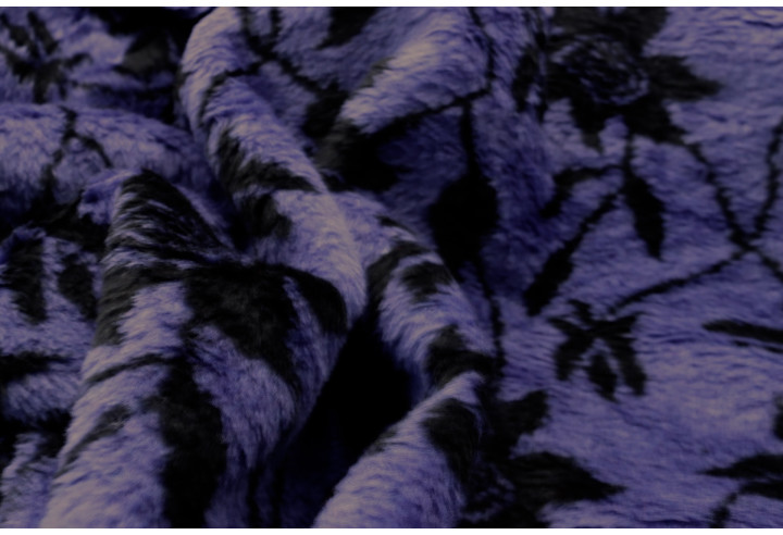 Tissu Fausse Fourrure Douce Fleur Marine de Qualité, Tissus au mètre, Tissus pas cher - Alltissus.com