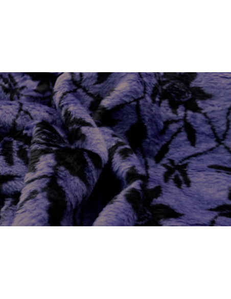 Tissu Fausse Fourrure Douce Fleur Marine de Qualité, Tissus au mètre, Tissus pas cher - Alltissus.com