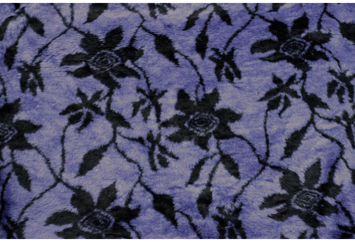 Tissu Fausse Fourrure Douce Fleur Marine de Qualité, Tissus au mètre, Tissus pas cher - Alltissus.com