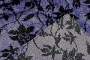 Tissu Fausse Fourrure Douce Fleur Marine de Qualité, Tissus au mètre, Tissus pas cher - Alltissus.com 2