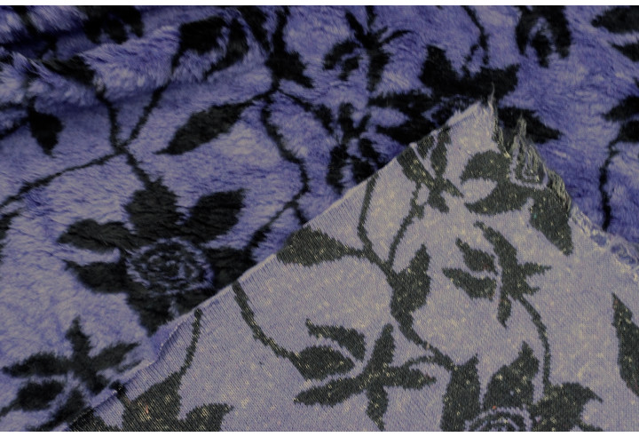 Tissu Fausse Fourrure Douce Fleur Marine de Qualité, Tissus au mètre, Tissus pas cher - Alltissus.com