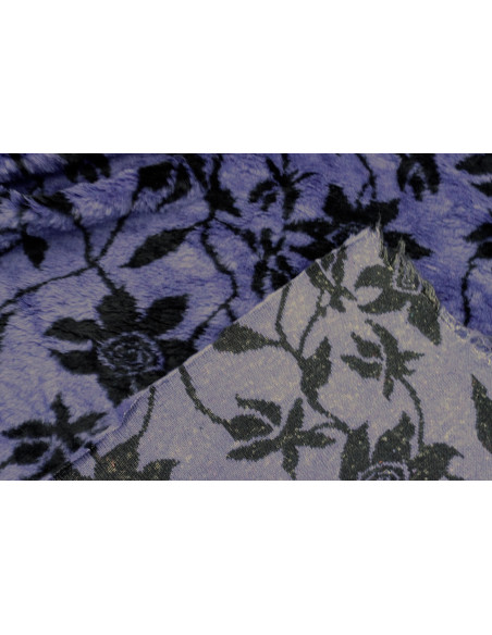 Tissu Fausse Fourrure Douce Fleur Marine de Qualité, Tissus au mètre, Tissus pas cher - Alltissus.com