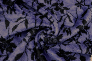 Tissu Fausse Fourrure Douce Fleur Marine de Qualité, Tissus au mètre, Tissus pas cher - Alltissus.com