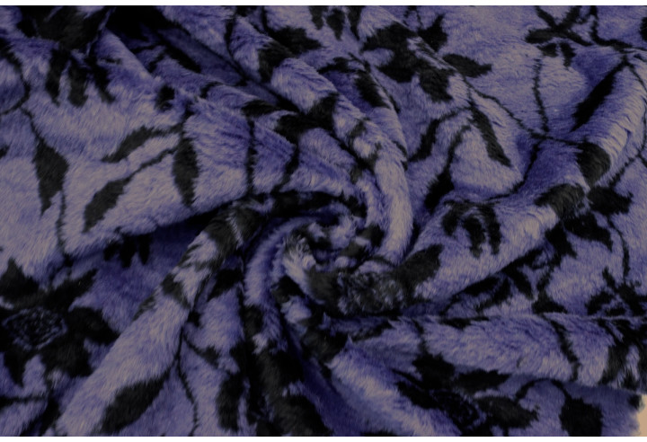 Tissu Fausse Fourrure Douce Fleur Marine de Qualité, Tissus au mètre, Tissus pas cher - Alltissus.com