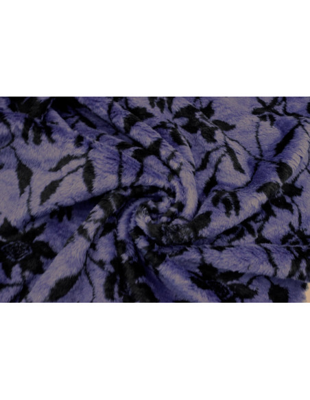 Tissu Fausse Fourrure Douce Fleur Marine de Qualité, Tissus au mètre, Tissus pas cher - Alltissus.com