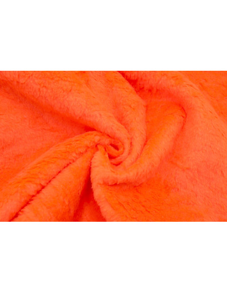 Tissu Fausse Fourrure Douce Orange Vif de Qualité, Tissus au mètre, Tissus pas cher - Alltissus.com