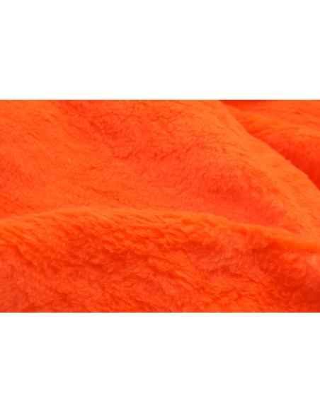 Tissu Fausse Fourrure Douce Orange Vif de Qualité, Tissus au mètre, Tissus pas cher - Alltissus.com