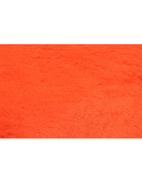 Tissu Fausse Fourrure Douce Orange Vif de Qualité, Tissus au mètre, Tissus pas cher - Alltissus.com