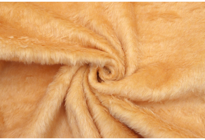 Tissu Fausse Fourrure Douce Camel de Qualité, Tissus au mètre, Tissus pas cher - Alltissus.com