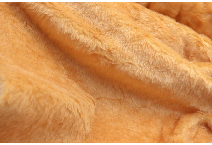 Tissu Fausse Fourrure Douce Camel de Qualité, Tissus au mètre, Tissus pas cher - Alltissus.com