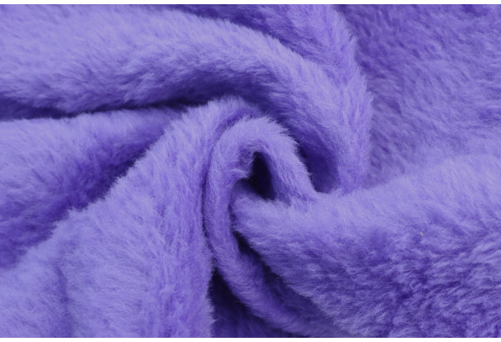Tissu Fausse Fourrure Douce Violine de Qualité, Tissus au mètre, Tissus pas cher - Alltissus.com