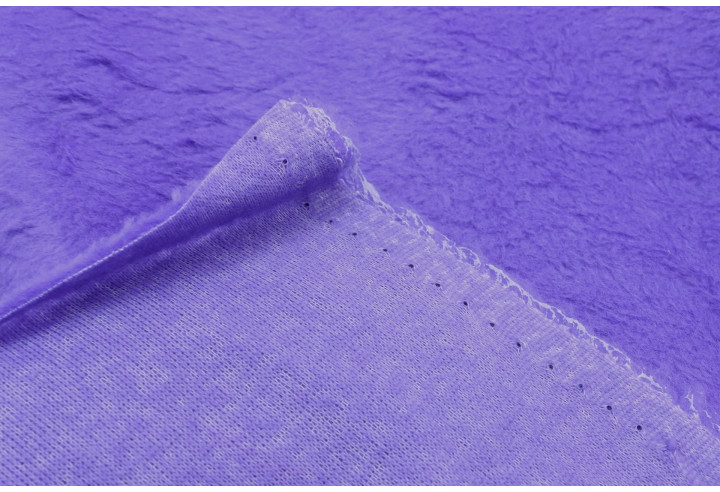 Tissu Fausse Fourrure Douce Violine de Qualité, Tissus au mètre, Tissus pas cher - Alltissus.com