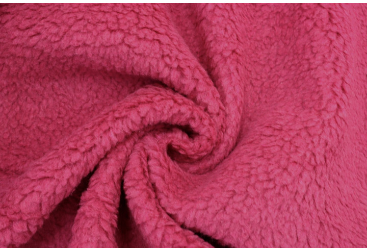 Tissu Fausse Fourrure Peluche Fuchsia de Qualité, Tissus au mètre, Tissus pas cher - Alltissus.com