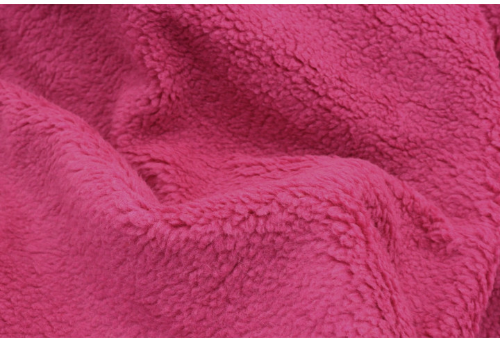 Tissu Fausse Fourrure Peluche Fuchsia de Qualité, Tissus au mètre, Tissus pas cher - Alltissus.com