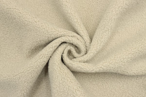 Tissu Fausse Fourrure Teddy Beige de Qualité, Tissus au mètre, Tissus pas cher - Alltissus.com