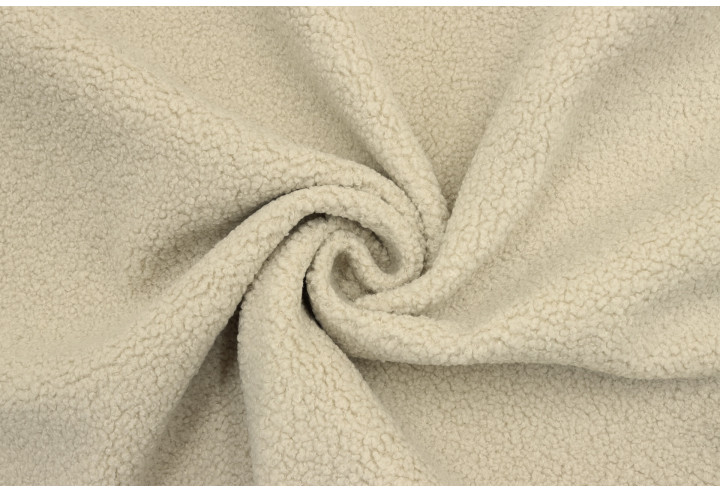 Tissu Fausse Fourrure Teddy Beige de Qualité, Tissus au mètre, Tissus pas cher - Alltissus.com