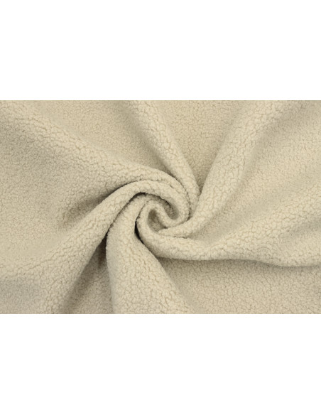 Tissu Fausse Fourrure Teddy Beige de Qualité, Tissus au mètre, Tissus pas cher - Alltissus.com