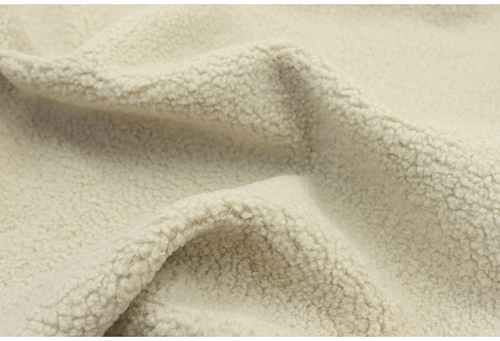 Tissu Fausse Fourrure Teddy Beige de Qualité, Tissus au mètre, Tissus pas cher - Alltissus.com