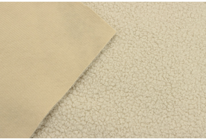 Tissu Fausse Fourrure Teddy Beige de Qualité, Tissus au mètre, Tissus pas cher - Alltissus.com