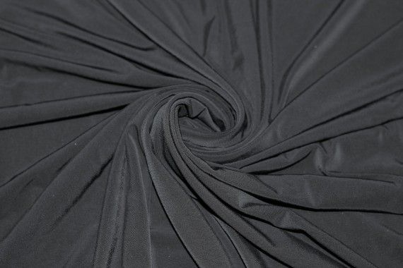 Tissu "Lycra" Venezia Noir Coupon de 3 Mètres