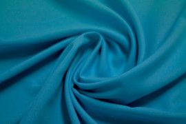 Tissu Burlington infroissable Uni Turquoise -Coupon de 3 mètres