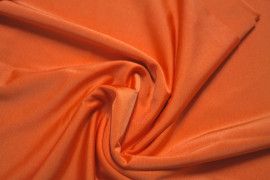 Tissu Lycra Brillant Orange -Au Mètre