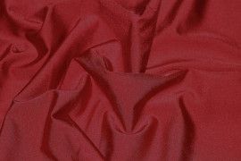 Tissu Lycra Brillant Rouge Carmin -Au Metre