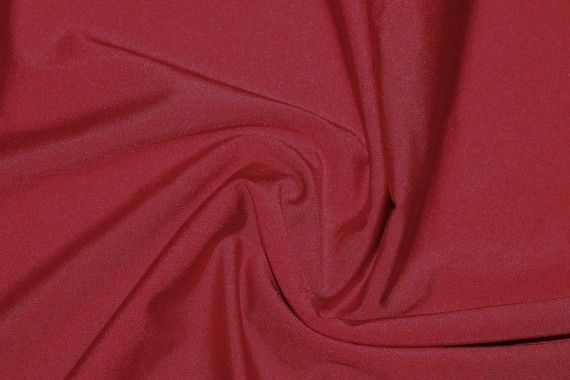 Tissu Lycra Brillant Rouge Carmin -Au Mètre